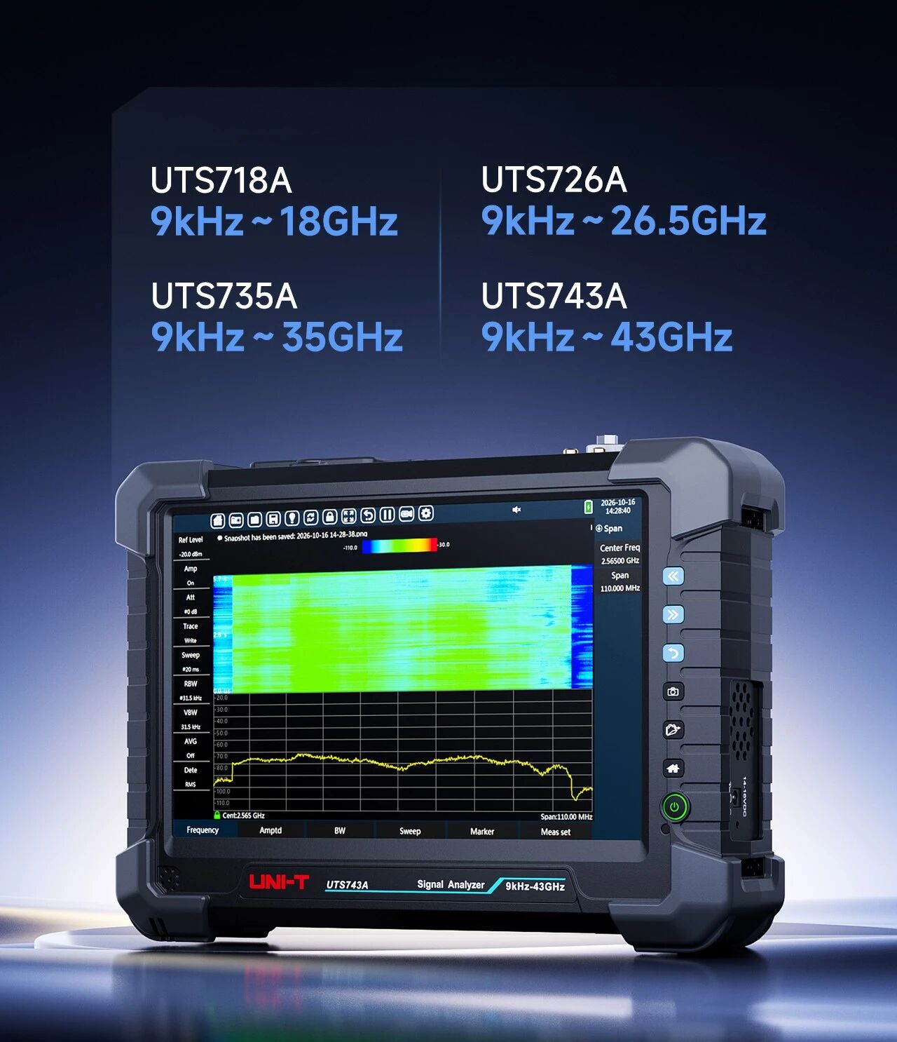 优利德新品 | UTS700A系列手持信号分析仪，随行洞察故障细节